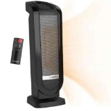 LASKO Black Electric Tower Oscillating Ceramic Space Heater
