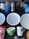 Glasses. Cups. Plates?