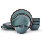 Barrett Green 12-Piece Dinnerware Set, Service for 4