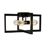 Costway 3-Lights Flush Mount Geometric Metal Ceiling Lamp
