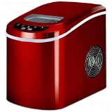 Costway Red Portable Compact Electric Ice Maker