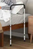 Adjustable bed rail for fall prevention