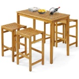 Costway Wooden Bar Table Set (JUST THE TABLE)