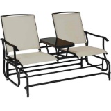 Gymax Patio 2 Person Gliding Rocker