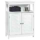 Costway Bathroom Storage Wood Floor Cabinet