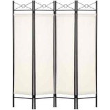 4-Panel Folding Privacy Screen Room Divider Decoration Accent, 6ft