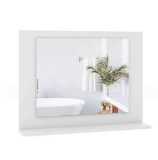 Rectangle Bathroom Mirror with Shelf 23.5 x 17.5 Inch