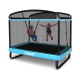 6FT Toddler Trampoline with Swing & Enclosure Safety Net