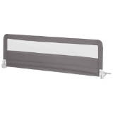 Foldable baby bed guardrail with removable closure