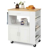Costway Rolling Storage Cabinet