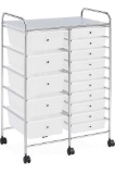 15 drawer rolling storage cart