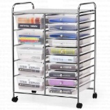 Costway 15 Drawers Rolling Storage