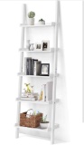 FANTASK white ladder shelving unit