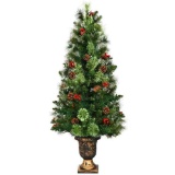 Costway 5ft Pre-Lit Christmas Entrance Tree