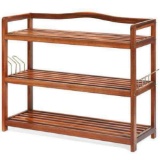 Multi-Tier Wooden Shoe Rack Organizer