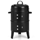 Costway Cambo 3-in-1 BBQ Charcoal Grill with Built-in Thermometer