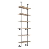 Tier Industrial Wall Mounted Pipe Shelves