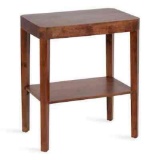 Kate and Laurel Brown Wood End Table