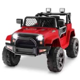 Costway 10.5 in. 12-Volt Kids Ride On Truck Car Electric Vehicle Remote