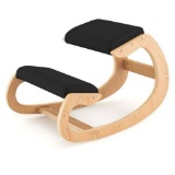 Wooden rocking chair with comfortable padded seat