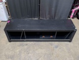 black wooden cabinet with compartments