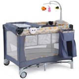 Baby Joy Portable Playpen with Changing Station