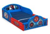 Delta Children Spider-Man Sleep and Play Toddler Bed with Built-In Guardrails