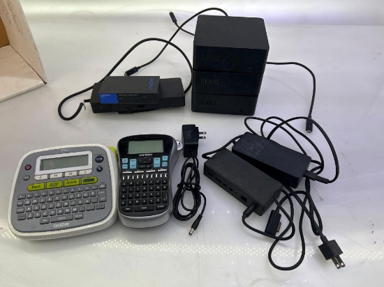 MIsc. Lot of Dell Power AC Cords Adapters and Electronics.