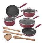 The Pioneer Woman PWD3968818141AC 12pc Combo Set Coral NonStick Kitchen set