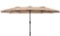 15 Ft Patio Double Sided Umbrella Outdoor Market Umbrella Coffee NP11517CF