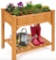 36 in. L x 24 in. W x 36 in. H Natural Fir Wood Rectangular Raised Bed Elevated Planter Box GT3603