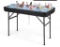 Costway 4 Feet Plastic Party Ice Folding Table HW53926