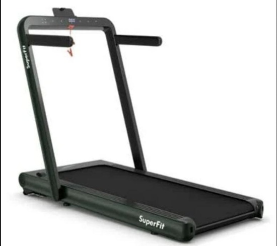 Costway Superfit 4.75HP 2 In 1 Folding Treadmill SP37424SL