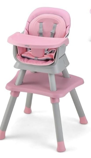 INFANS 8 in 1 Baby High Chair, Convertible Highchair for Babies and Toddlers, Infant AD10031PI
