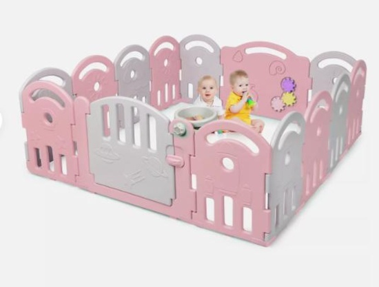 14-Panel Baby Playpen Kids Activity Center Playard