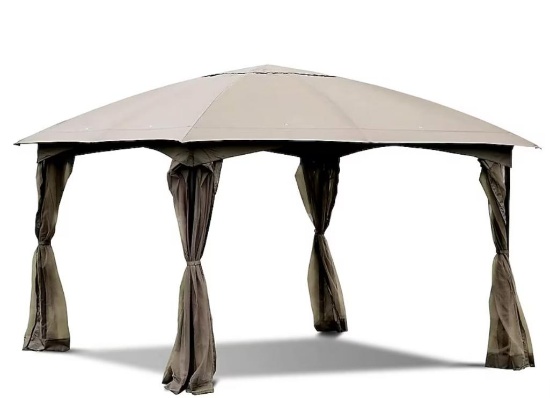CASAINC 11.5-ft x 11.5-ft Square Brown Party Canopy OP3600
