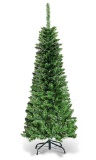 4.5-ft Pre-lit Pencil Artificial Christmas Tree with White LED Lights CM22070