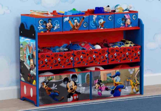 Mickey Mouse Deluxe 9 Bin Design and Store Toy Organizer