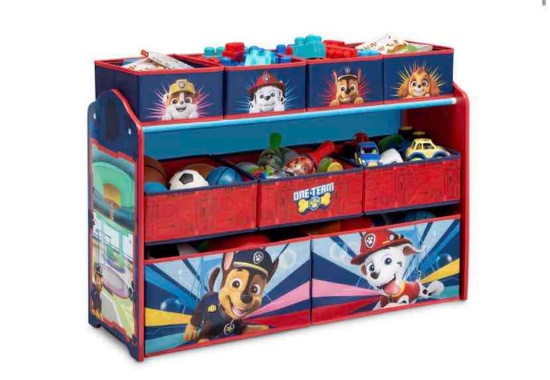 Delta Children PAW Patrol Deluxe 9 Bin Design and Store Toy Organizer