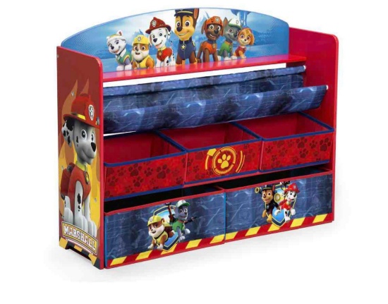 Delta Children PAW Patrol Deluxe Book and Toy Organizer