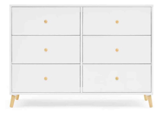 Delta Children Essex 6 Drawer Dresser with Interlocking Drawers