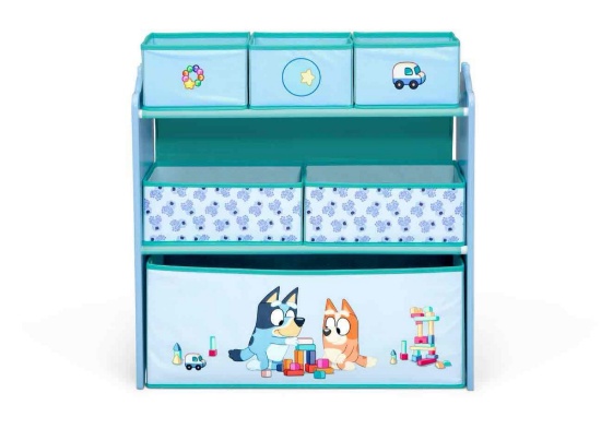 Delta Children Bluey Design & Store 6 Bin Toy Storage Organizer