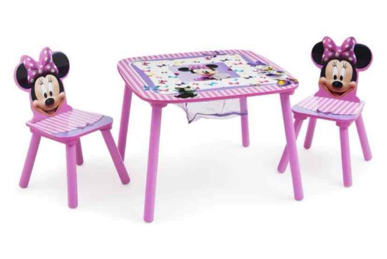 Delta Children Minnie Mouse Table & Chair Set with Storage