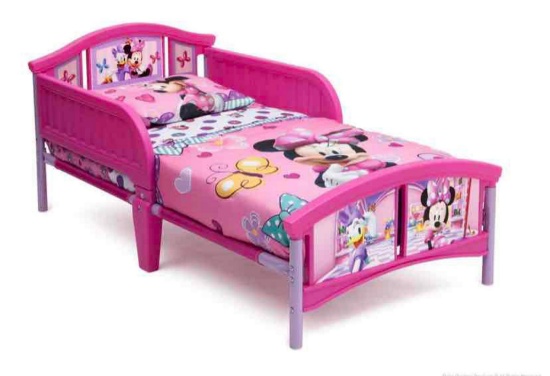 Delta Children Minnie Mouse Plastic Toddler Bed