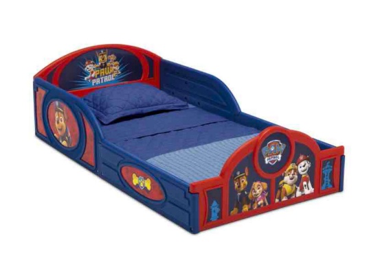Delta Children PAW Patrol Plastic Sleep and Play Toddler Bed