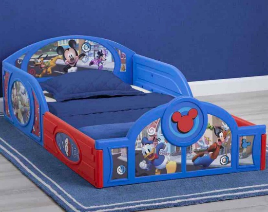 Mickey Mouse Plastic Sleep and Play Toddler Bed
