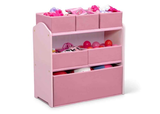 Delta Children 4-Piece Toddler Playroom Set ? Includes Play Table with Dry Erase Tabletop and 6 Bin