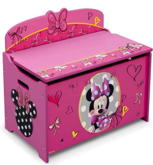 Delta Children Deluxe Toy Box, Disney Minnie Mouse