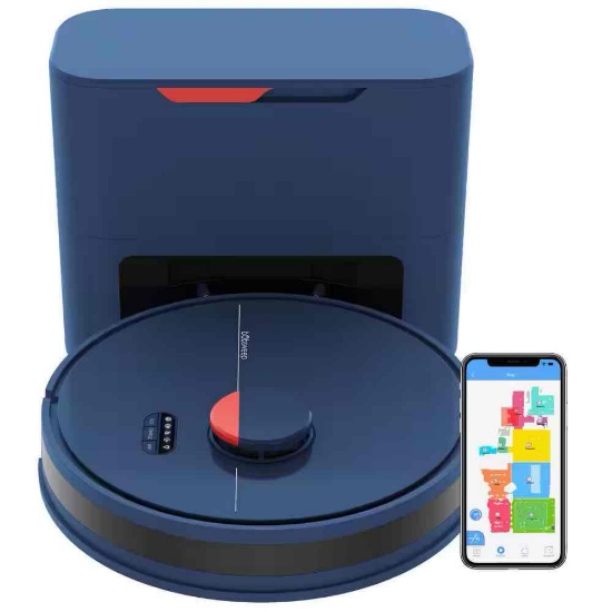 bObsweep Dustin Wi-Fi Connected Self-Emptying Robot Vacuum