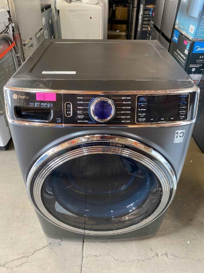 GE Profile 5.3 cu. ft. Smart Front Load Washer in Carbon Graphite